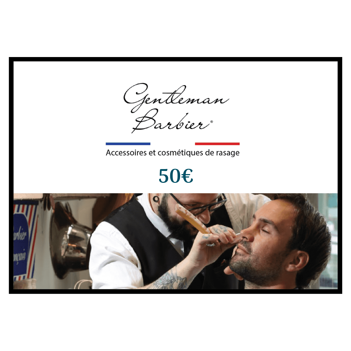Carte Cadeau Gentleman Barbier® - Valeur 50€